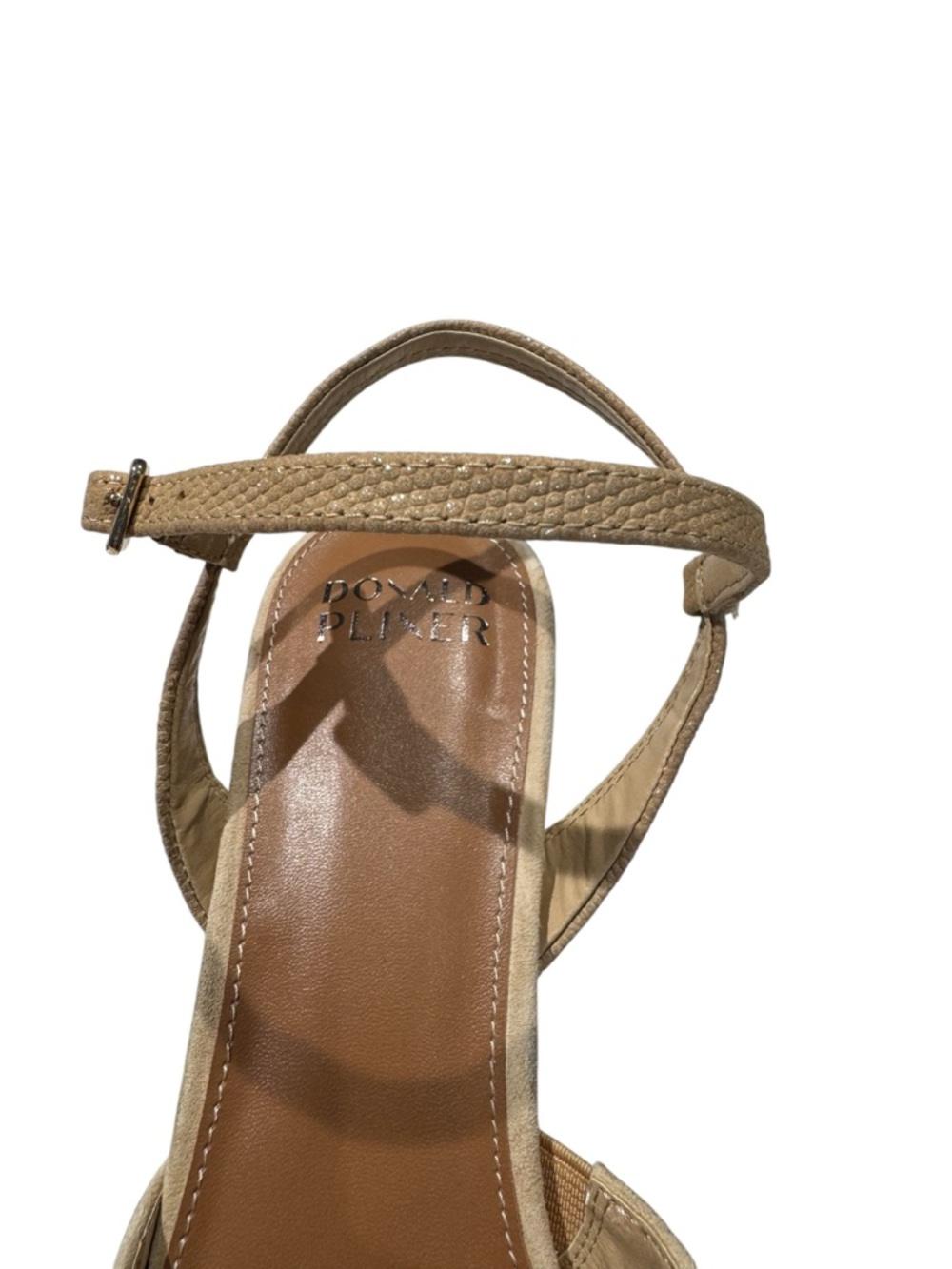 Donald Pliner Beige Suede Slingback Pump Size 10M - Picture 11 of 11